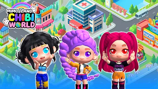 Gameplay screenshot 1 from Mimo Land: Chibi World - Simulation game